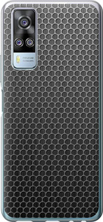 Чехол на Vivo Y51 2020 Ячейки 243u-2241 (Черный)