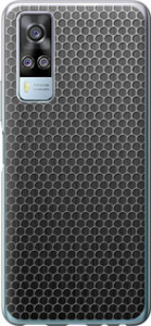 Чехол на Vivo Y51 2020 Ячейки 243u-2241 (Черный)