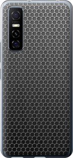 Чехол на Vivo Y73S Ячейки 243u-2159 (Черный)