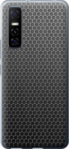 Чехол на Vivo Y73S Ячейки 243u-2159 (Черный)