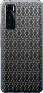 Чехол на Vivo V20 SE Ячейки 243u-2128 (Черный)