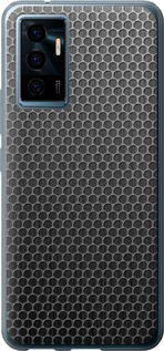 Чехол на Vivo V23e Ячейки 243u-2641 (Черный)