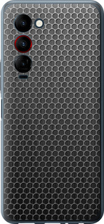 Чехол на Tecno Camon 18 Premier Ячейки 243u-2652 (Черный)