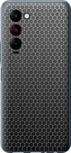 Чехол на Tecno Camon 18 Premier Ячейки 243u-2652 (Черный)