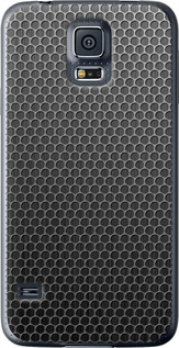 Чехол на Samsung Galaxy S5 Duos SM G900FD Ячейки 243t-62 (Черный)