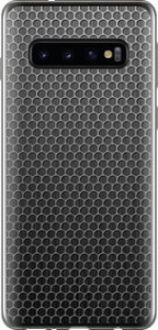 Чехол на Samsung Galaxy S10 Ячейки 243u-1640 (Черный)