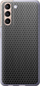 Чехол на Samsung Galaxy S21 Ячейки 243u-2114 (Черный)