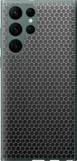 Чехол на Samsung Galaxy S22 Ultra Ячейки 243u-2500 (Черный)