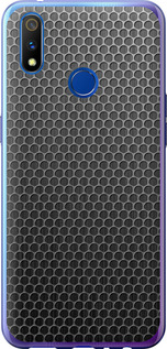 Чехол на Realme 3 Pro Ячейки 243u-1863 (Black)