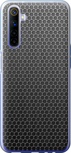 Чехол на Realme 6 Ячейки 243t-1913 (Черный)