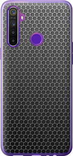 Чехол на Realme 6i Ячейки 243t-2059 (Черный)