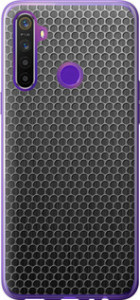 Чехол на Realme 6i Ячейки 243u-2059 (Черный)