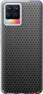 Чехол на Realme 8 Ячейки 243u-2303 (Черный)