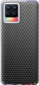 Чехол на Realme 8 Ячейки 243u-2303 (Черный)