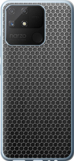 Чохол на Realme Narzo 50A Ячейки 243t-2514 (Чорний)