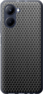 Чехол на Realme C33 Ячейки 243u-2870 (Черный)