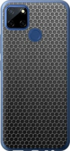 Чехол на Realme C12 Ячейки 243u-2240 (Черный)