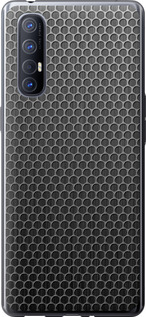 Чохол на Oppo Reno 3 Pro Ячейки 243u-1878 (Чорний)