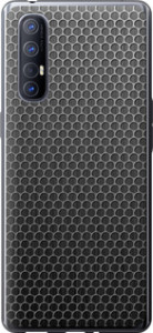 Чохол на Oppo Reno 3 Pro Ячейки 243u-1878 (Чорний)