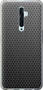 Чехол на Oppo Reno 2Z Ячейки 243u-1867 (Черный)