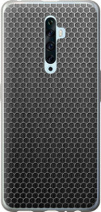 Чехол на Oppo Reno 2Z Ячейки 243u-1867 (Черный)