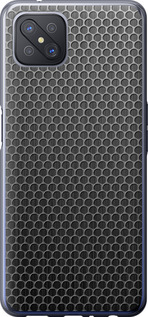 Чехол на Oppo A92S Ячейки 243u-1926 (Черный)