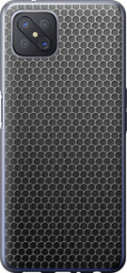 Чехол на Oppo A92S Ячейки 243u-1926 (Черный)