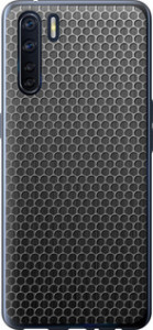 Чехол на Oppo A91 Ячейки 243t-1884 (Черный)