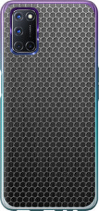 Чехол на Oppo A72 Ячейки 243u-2011 (Черный)