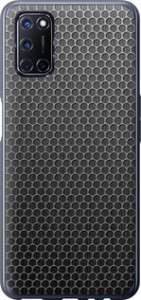 Чехол на Oppo A52 Ячейки 243u-1930 (Черный)