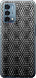 Чехол на OnePlus Nord N200 Ячейки 243u-2384 (Черный)