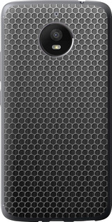 Чехол на Motorola Moto E4 Plus Ячейки 243u-1000 (Черный)