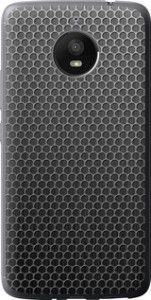 Чехол на Motorola Moto E4 Plus Ячейки 243u-1000 (Черный)