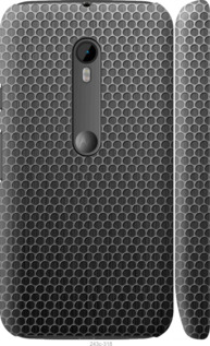 Чохол на Motorola Moto G3 Ячейки 243m-318 (Чорний)