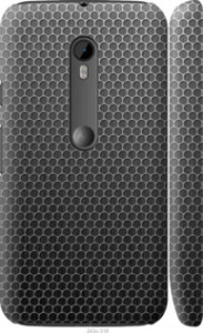 Чохол на Motorola Moto G3 Ячейки 243m-318 (Чорний)