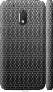 Чохол на Motorola Moto G4 Play Ячейки 243m-860 (Чорний)