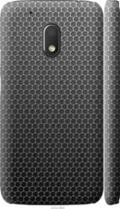 Чохол на Motorola Moto G4 Play Ячейки 243m-860 (Чорний)