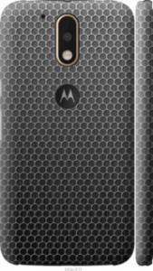 Чехол на Motorola MOTO G4 PLUS Ячейки 243m-953 (Черный) для Motorola Moto G4 / G4 Plus