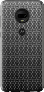 Чехол на Motorola Moto G7 Ячейки 243u-1614 (Черный) для Motorola Moto G7 Plus