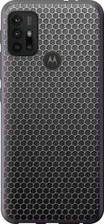 Чехол на Motorola Moto G10 Ячейки 243u-2319 (Черный)