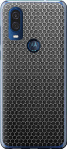 Чехол на Motorola One Vision Ячейки 243u-1782 (Черный)