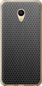 Чехол на Meizu M5s Ячейки 243u-776 (Черный)