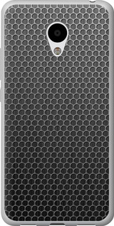 Чехол на Meizu M3s Ячейки 243t-943 (Черный)