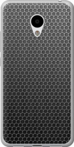 Чехол на Meizu M3s Ячейки 243t-943 (Черный)