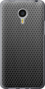 Чехол на Meizu MX4 PRO Ячейки 243u-132 (Черный)