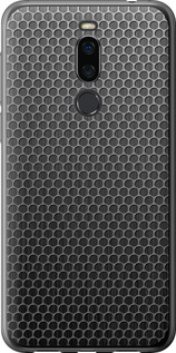 Чехол на Meizu X8 Ячейки 243u-1601 (Черный)
