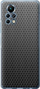 Чехол на Infinix Note 11 Pro Ячейки 243u-2865 (Черный)