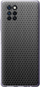 Чехол на Infinix Note 10 Pro Ячейки 243u-2709 (Черный)