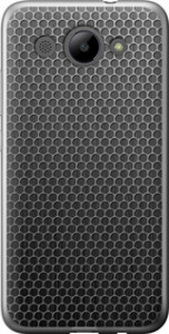 Чехол на Huawei Y3 2017 Ячейки 243t-991 (Черный) для Huawei Y3 (2017)