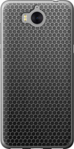 Чехол на Huawei Y5 2017 Ячейки 243u-992 (Черный)